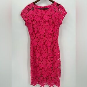 Ellen Tracy Pink Lace Dress, size 8